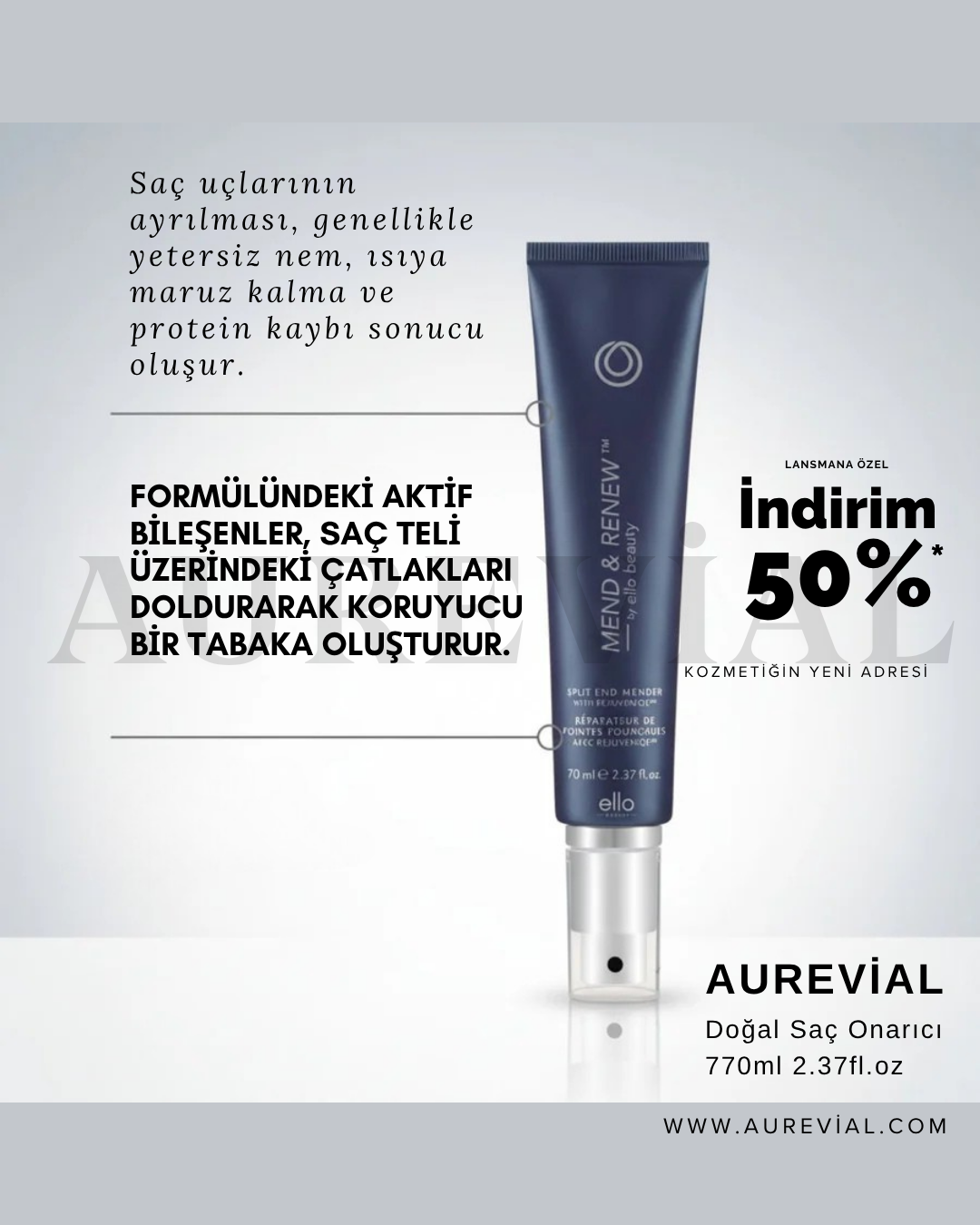 Aurevial Saç Onarıcı Bakım Kremi